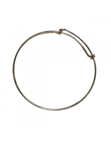 Bracciale bangle dorato lucido regolabile...