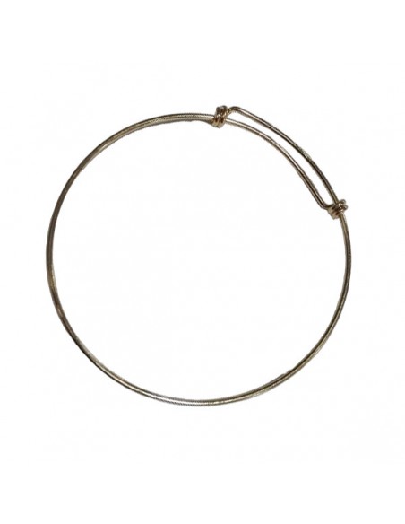 Bracciale bangle dorato lucido regolabile diametro interno 62 mm, x 1