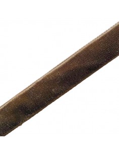 Nastro di velluto khaki alto 15 mm e lungo 18 cm