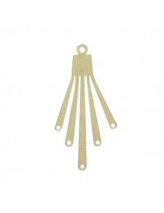Charm connettore dorato vintage  45x23 mm, x 1