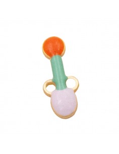 Charm connettore dalla forma astratta geometrico...