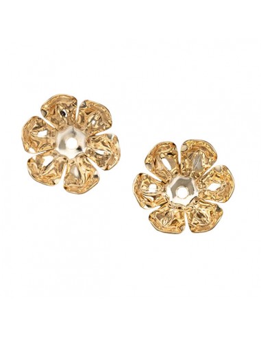 Charm fiore oro lucido coppetta a sei petali...
