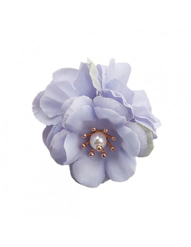 Charm pon pon composto da tre fiori in stoffa...