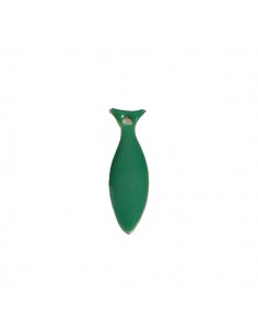 Charm pesciolino smaltato su entrambi i lati, verde...