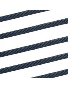 Cordoncino ritorto blu scuro dello spessore 4 mm, x 50 cm
