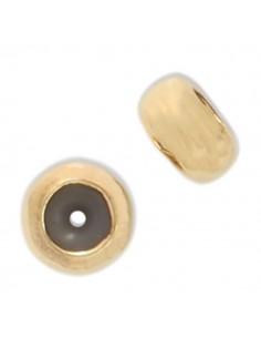 Chiusura stopper in ottone dorata matt con silicone 6 mm,...
