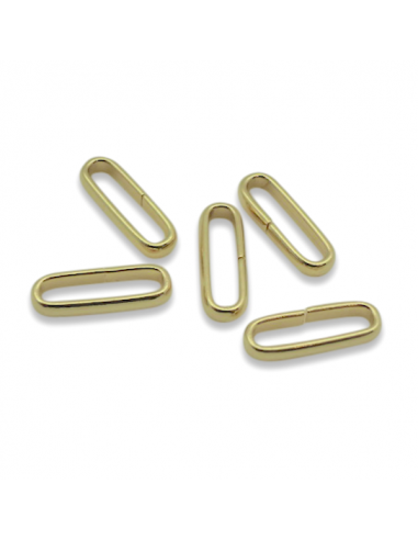 Anellino ovale dorato aperto 10x5 mm, x 1