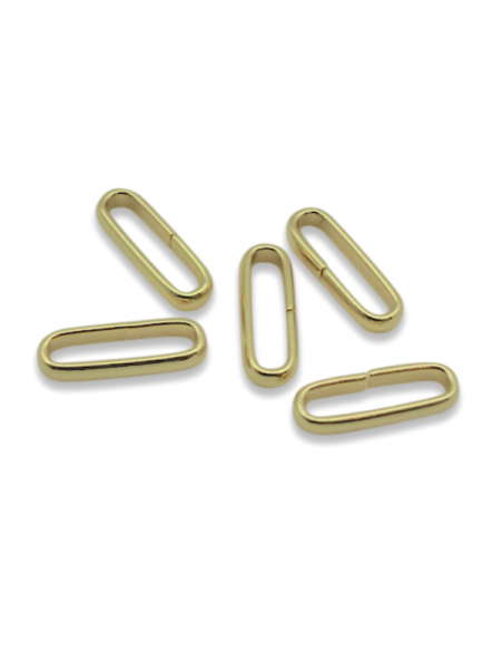 Anellino ovale dorato aperto 10x5 mm, x 1