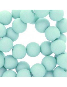 Confezione da 60 perline in acrilico opaco blu chiaro 6 mm