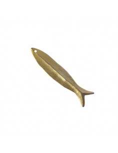 Charm pesce saraghina dorato matt 42x11 mm, x 1