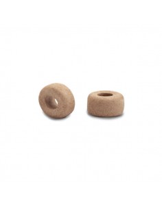 Perlina ceramica greca color toffee opaca 7x4mm, x 10