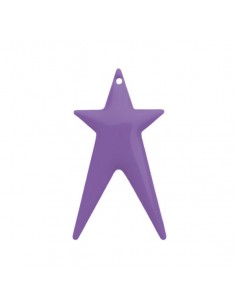 Charm grande stella allungata smaltata su entrambi i lati...