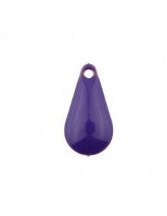 Charm goccia color viola scuro12x6 mm, x 1