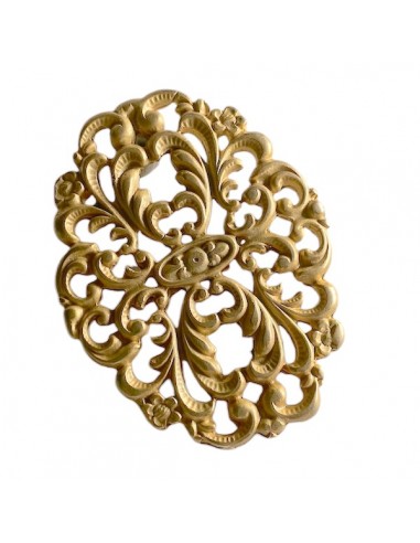 Charm arabesque dorato matt 46x35 mm, x 1