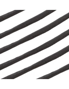 Cordone di seta cucito nero 3-5mm, 50 cm