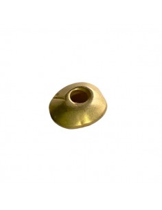 Charm pendente oro matt tondo schiacciato bombato...