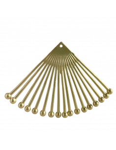 Grande Charm connettore ventaglio dorato  35x50 mm, x 1