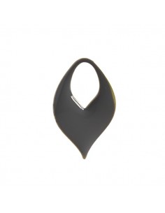 Charm dorato goccia arebesque fango 20x12 mm, x 1