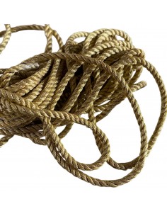 Cordoncino ritorto oro matt 4 mm, 50 cm