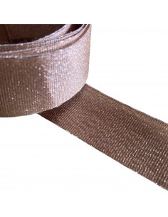 Nastrino platino piatto lurex rifinito argento alto 23...