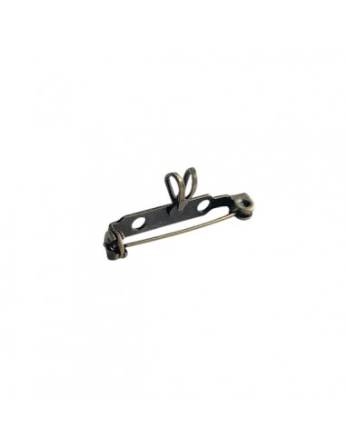 Spilla per abiti bronzata con anellino 30 mm, x 1