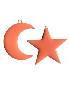 Coppia di Charms "Eclipse duo" composta da luna e stella...