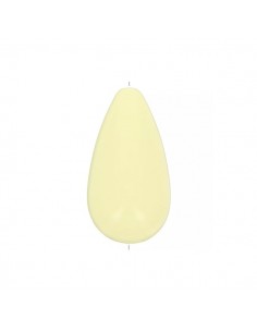 Perla a pera in resina opaca color giallo limone 26x14mm,...