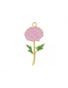 Piccolo Charm dorato in acciaio collezione "Botanica...