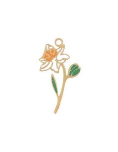 Piccolo Charm dorato in acciaio collezione...