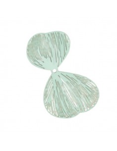 Charm ali di farfalla metallizzato azzurro pastello matt...