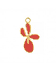 Piccolo Charm dorato in acciaio collezione "Botanica...