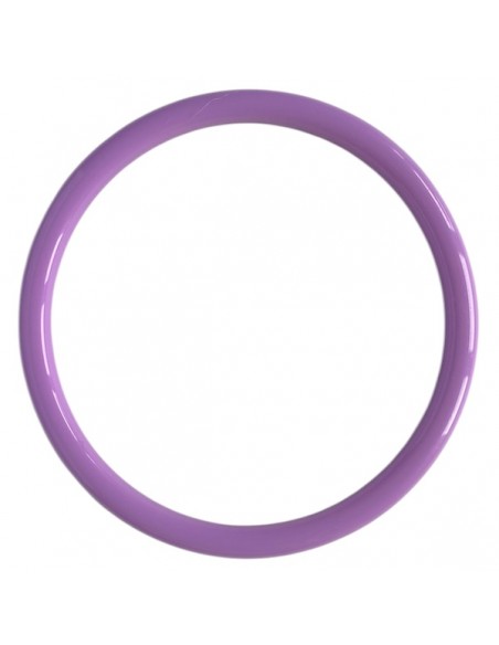 Bangle, bracciale rigido in resina color lilla diametro interno 65 mm