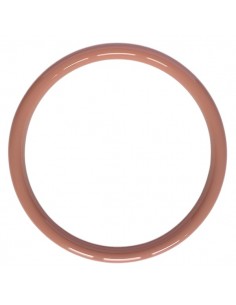Bangle, bracciale rigido in resina color beige rosato...
