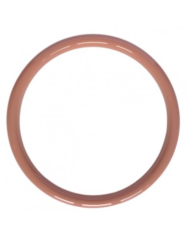 Bangle, bracciale rigido in resina color beige...