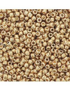 Perline Rocaille Toho dorato 11/0 TO11RPF592 - PF, 8 gr