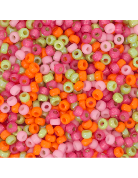 Perline miyuki  11/0 mix fiori tropicali 1,3x2mm, 8 gr.