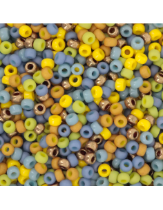 Perline miyuki  11/0 mix girasole 1,3x2mm, 8 gr.
