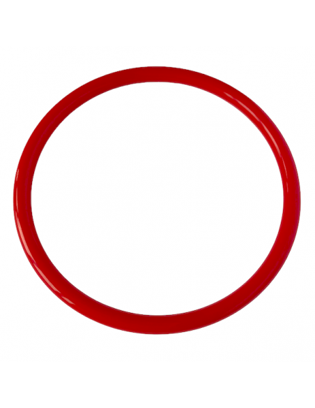 Bangle, bracciale rigido in resina color rosso ciliegia diametro interno 65 mm
