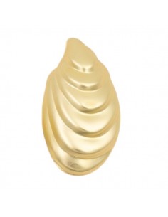 Grande charm dorato matt conchiglia 46x23mm, x 1