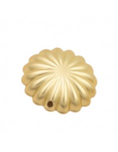 Charm dorato matt conchiglia 27 mm, x 1