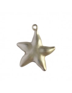 Charm dorato matt stella marina 36x30 mm, x 1