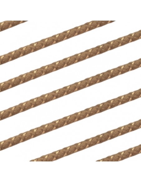 Cordoncino ritorto senape e oro dello spessore 3 mm, x 50 cm