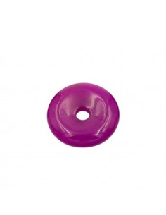 Disco di quarzo viola diametro 20mm, foro interno 3,5mm, x 1