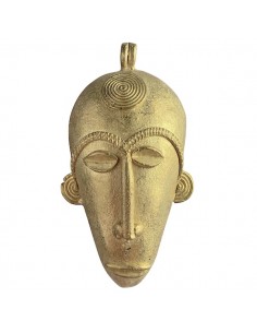 Grande Charm in bronzo maschera africana 105x56 mm, x 1
