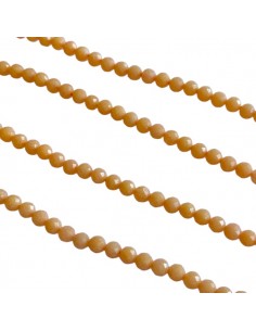 Filo di micro perline in pietra dura pesca opal da 3 mm
