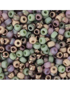 Perline miyuki  8/0 mix sottobosco autunnale 1,3x2mm, 8 gr.