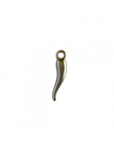 Piccolo Charm dorato matt cornetto 18x3 mm, x 1