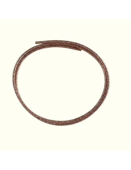Girocollo magnetico in acciaio dorato   spessore circa 2 mm, lunghezza 52 cmGirocollo