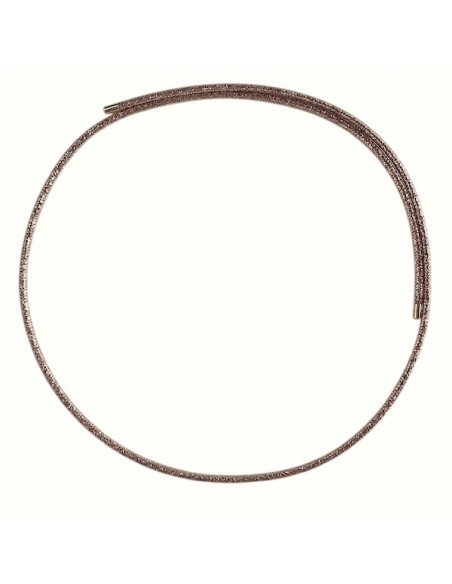 Girocollo magnetico in acciaio dorato   spessore circa 2 mm, lunghezza 52 cmGirocollo