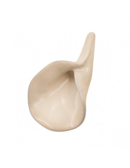 Charm grande calla smaltata panna 45x27mm, x 1
